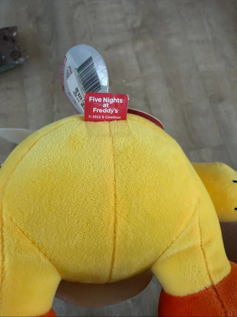 Yellow Plush Chick Pet Toy with 'LET'S EAT!!!' Bib